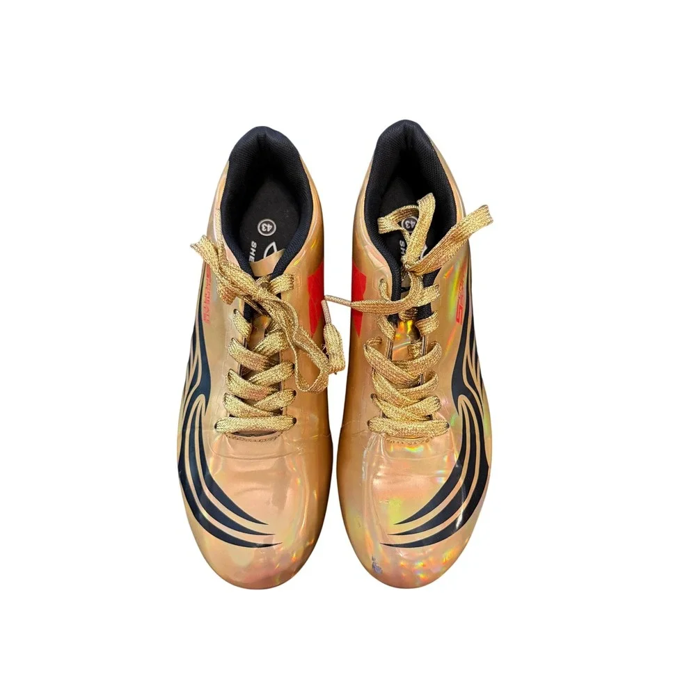 Shenya China Create Sports Track Field Spikes Gold Iridescent Mens 43 US 9.5